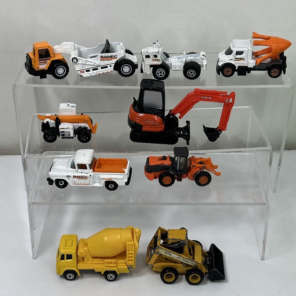 Vtg Matchbox Construction Ranec Lot Tree Lugger Road Scraper Excavator